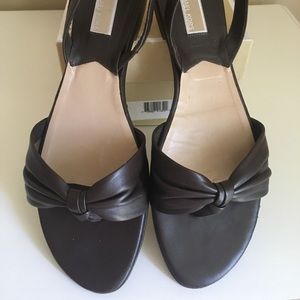 Michael Kors Brown Leather Sandals